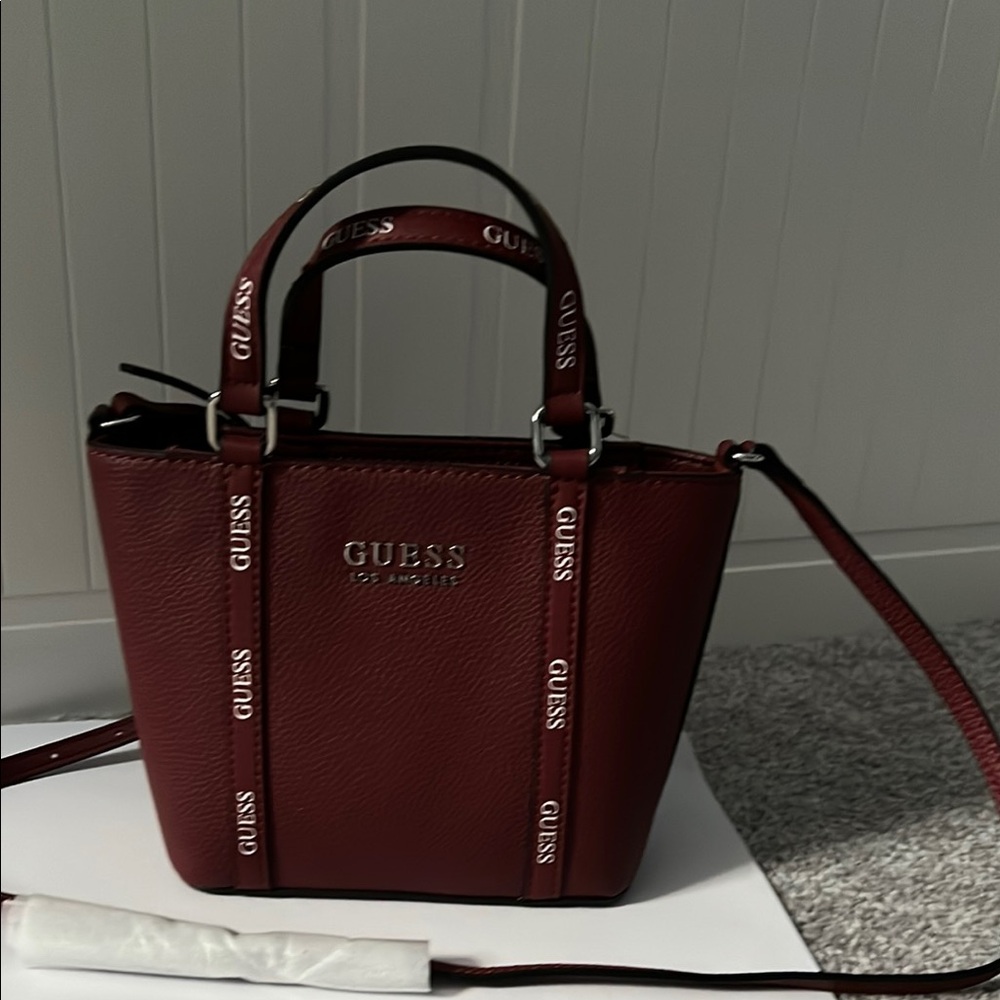 Guess Burgundy 2way Bag Small